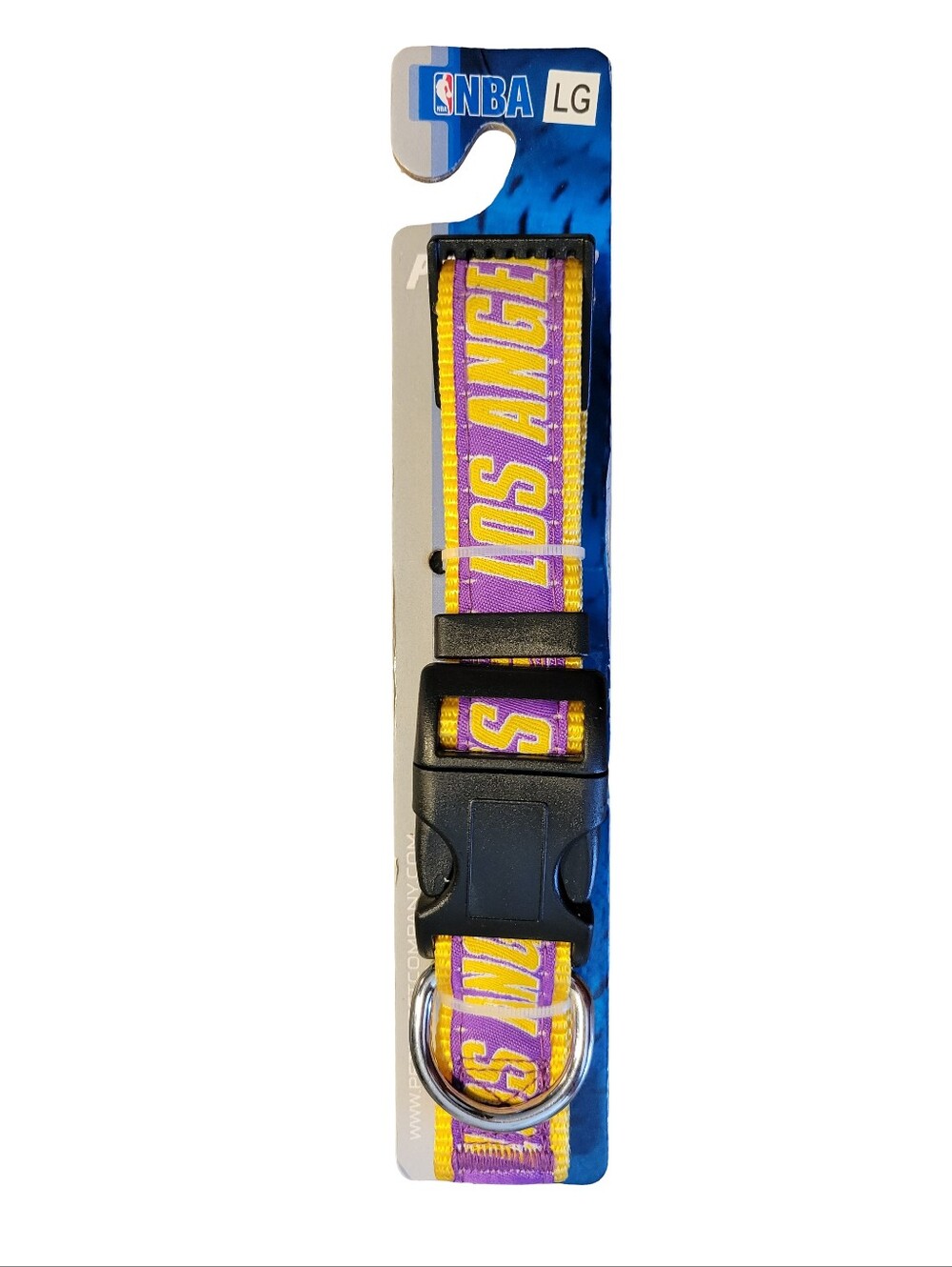 NBA Los Angeles Lakers Pet Dog Collar Adjustable Size Large New NIP